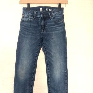 Gap Kids lined straight jeans, size 10 slim